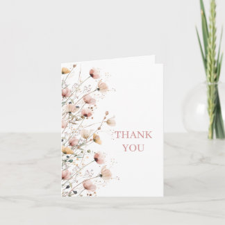 Cartão De Agradecimento baby in bloom girl baby shower thank you card
