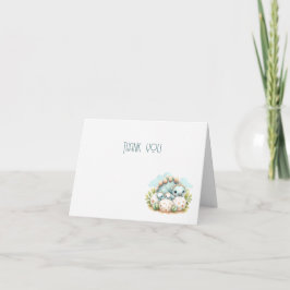 Cartão De Agradecimento Baby Shower Thank You Card Dinosaur Dino Mite