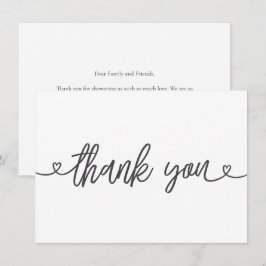 Cartão De Agradecimento Baby Shower Thank You Card Minimalist Neutral