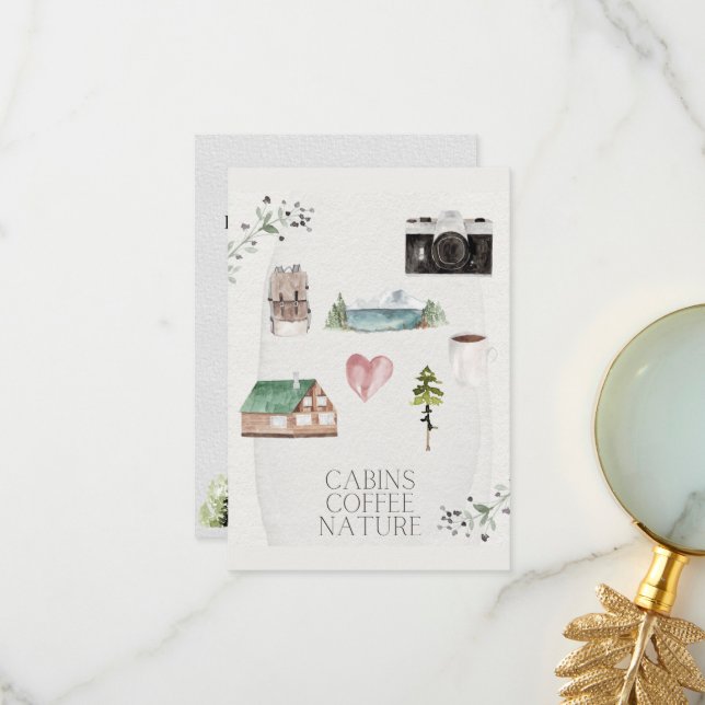 Cartão De Agradecimento Bachelorette Camping Glamp Trip (Frente/Verso In Situ)