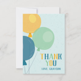 Cartão de Agradecimento Balão Fofo