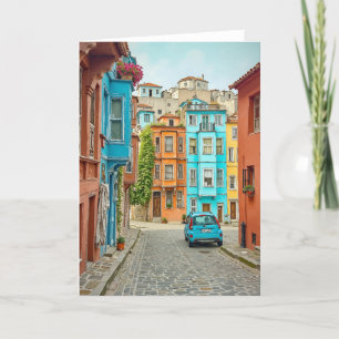 Cartão De Agradecimento Balat Istambul Turquia Watercolor