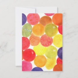 Cartão De Agradecimento Balões de Abstrato coloridos brilhantes na Feira