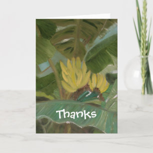Cartão De Agradecimento Banana Grove