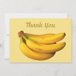 Cartão De Agradecimento Bananas amarelas num bando