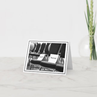 Cartão De Agradecimento Bancos Reservados