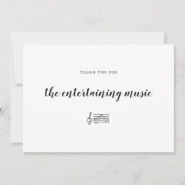 Cartão De Agradecimento Banda de casamento Música DanceFloor Entreteniment