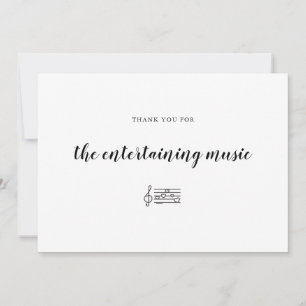 Cartão De Agradecimento Banda de casamento Música DanceFloor Entreteniment