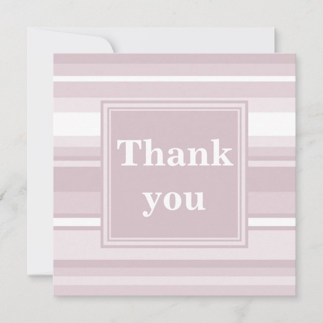 Cartão De Agradecimento Banda monográfica de quartzo rosa (Frente)