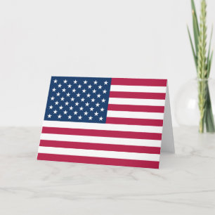 Cartão De Agradecimento bandeira americana