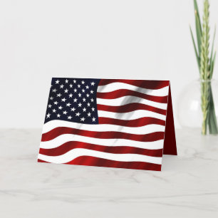 Cartão De Agradecimento Bandeira Americana