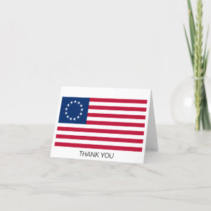 Cartão De Agradecimento Bandeira Americana Betsy Ross