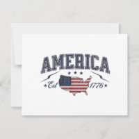 Bandeira Americana Patriótica EUA Est 1776 4 de Ju