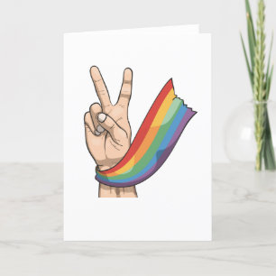 Cartão De Agradecimento bandeira arco-íris PRIDE