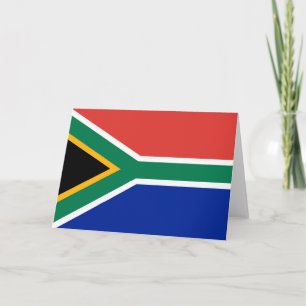 Cartão De Agradecimento Bandeira da África do Sul