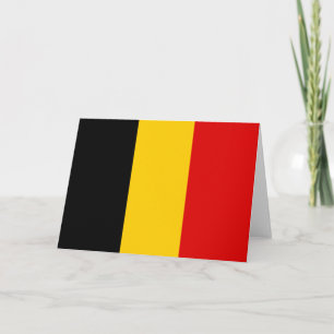 Cartão De Agradecimento Bandeira da Bélgica