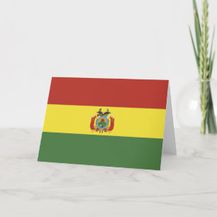 Cartão De Agradecimento Bandeira da Bolívia