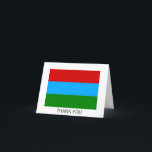 Cartão De Agradecimento Bandeira da Carélia<br><div class="desc">Bandeira Patriótica da República da Carélia.</div>