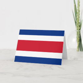 Cartão De Agradecimento bandeira da Costa Rica