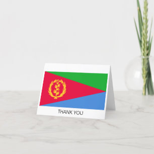 Cartão De Agradecimento Bandeira da Eritreia