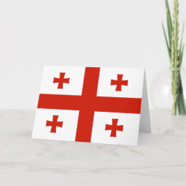 Cartão De Agradecimento Bandeira da Geórgia