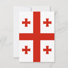 Cartão De Agradecimento Bandeira da Geórgia
