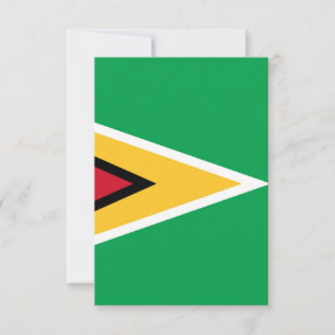 Cartão De Agradecimento bandeira da Guiana