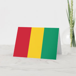 Cartão De Agradecimento bandeira da Guiné