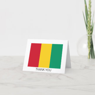 Cartão De Agradecimento Bandeira da Guiné