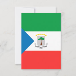 Cartão De Agradecimento Bandeira da Guiné Equatorial