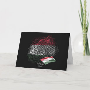 Cartão De Agradecimento bandeira da Hungria