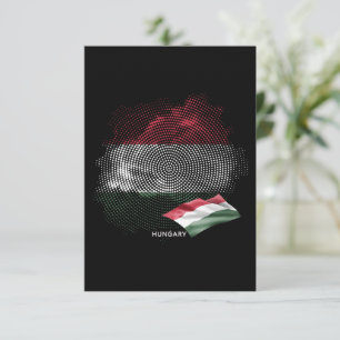 Cartão De Agradecimento bandeira da Hungria