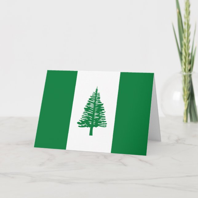 Cartão De Agradecimento Bandeira da Ilha Norfolk (Frente)