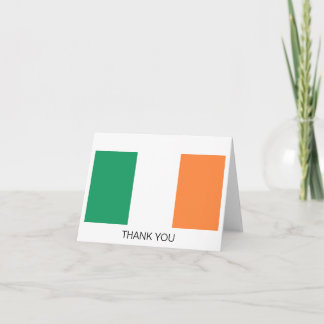 Cartão De Agradecimento Bandeira da Irlanda
