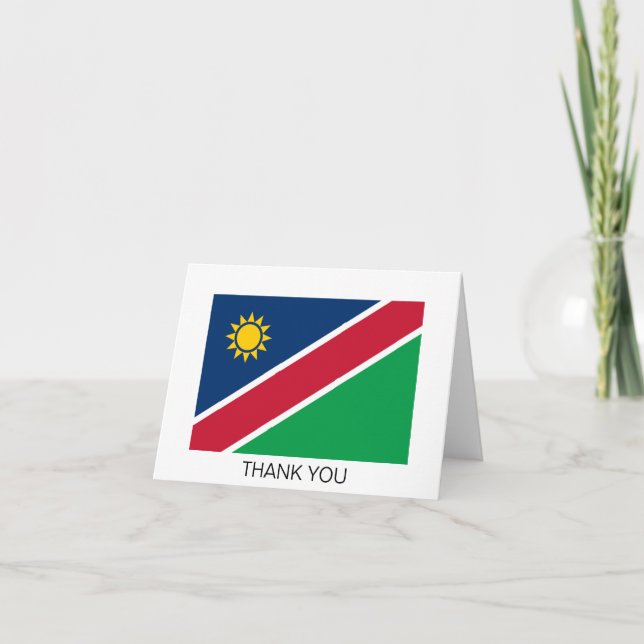 Cartão De Agradecimento Bandeira da Namíbia (Frente)