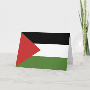 Cartão De Agradecimento bandeira da Palestina