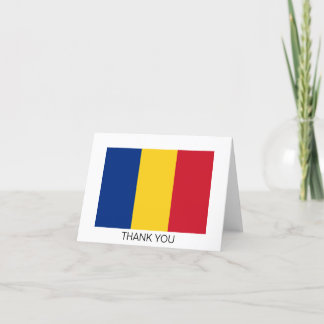 Cartão De Agradecimento Bandeira da Romênia