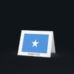 Cartão De Agradecimento Bandeira da Somália<br><div class="desc">Bandeira patriótica da Somália.</div>