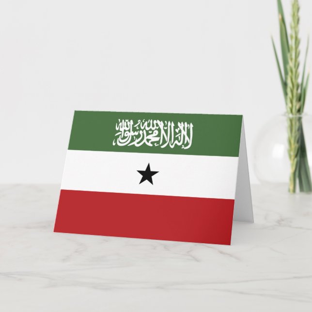 Cartão De Agradecimento Bandeira da Somalilândia (Frente)