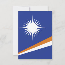 Cartão De Agradecimento bandeira das Ilhas Marshall