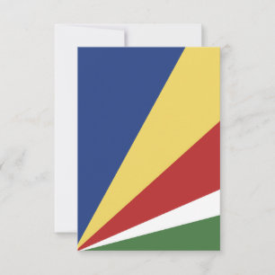 Cartão De Agradecimento Bandeira das Seychelles