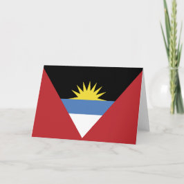 Cartão De Agradecimento Bandeira de Antígua e Barbuda