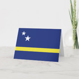 Cartão De Agradecimento Bandeira de Curaçao