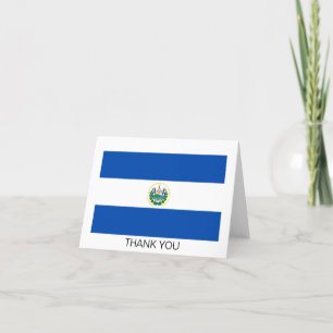 Cartão De Agradecimento Bandeira de El Salvador