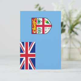Cartão De Agradecimento bandeira de Fiji