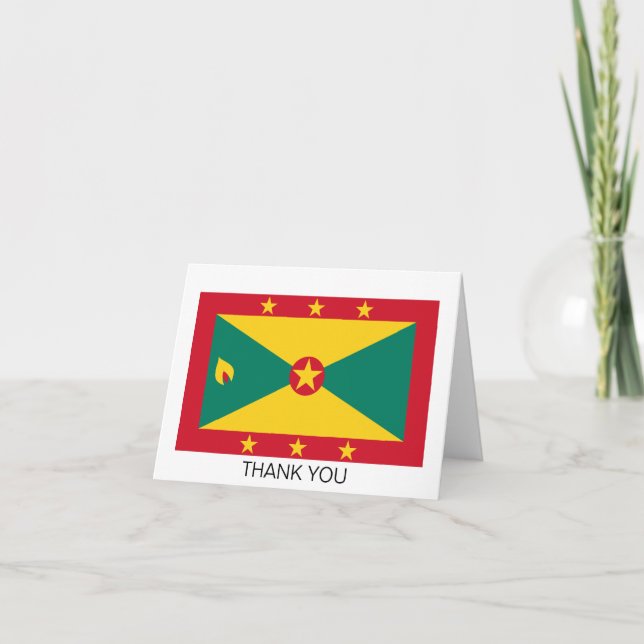 Cartão De Agradecimento Bandeira de Granada (Frente)