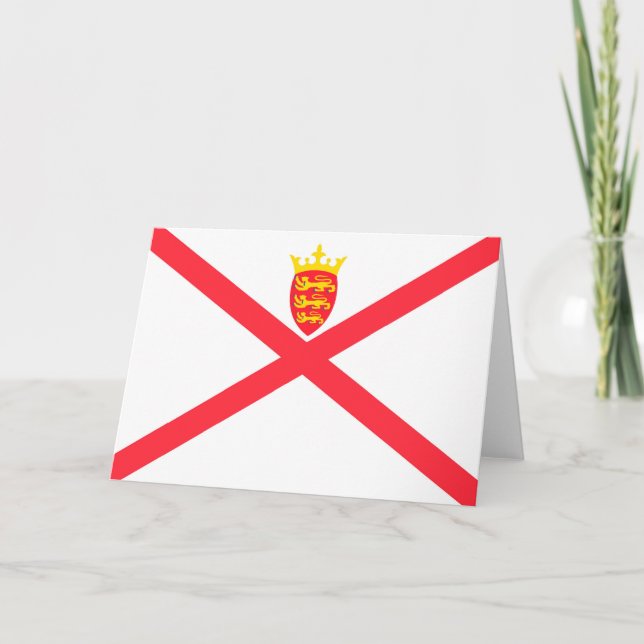 Cartão De Agradecimento Bandeira de Jersey (Frente)