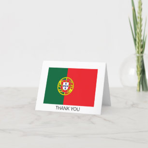 Cartão De Agradecimento Bandeira de Portugal