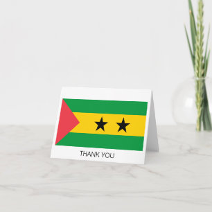 Cartão De Agradecimento Bandeira de São Tomé e Príncipe