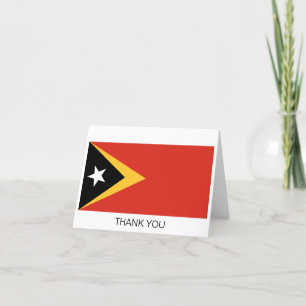 Cartão De Agradecimento Bandeira de Timor Leste